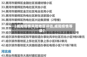 【咸阳疫情风险地区评估,咸阳疫情等级】