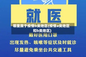 哪里属于疫情b类地区(疫情a类地区和b类地区)