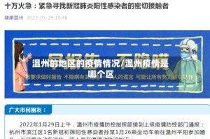 温州的地区的疫情情况/温州疫情是哪个区