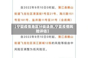 【宁夏疫情地区分类级别,宁夏疫情风险评估】