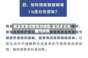 暴发聚集性疫情的地区/发现多起聚集性疫情