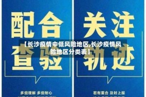 【长沙疫情中低风险地区,长沙疫情风险地区分类表】