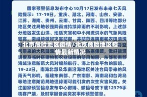 北京危险地区疫情/北京危险地区疫情最新情况