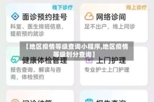 【地区疫情等级查询小程序,地区疫情等级划分查询】