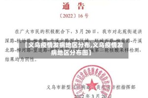 【义乌疫情发病地区分布,义乌疫情发病地区分布图】