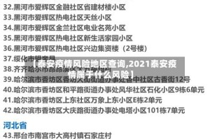 【泰安疫情风险地区查询,2021泰安疫情属于什么风险】