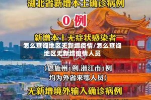 怎么查询地区无新增疫情/怎么查询地区无新增疫情人员