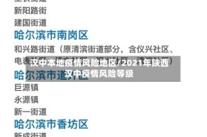 汉中本地疫情风险地区/2021年陕西汉中疫情风险等级