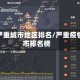 疫情严重城市地区排名/严重疫情城市排名榜