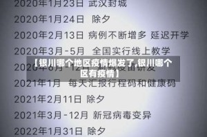 【银川哪个地区疫情爆发了,银川哪个区有疫情】