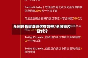 全国疫情重症地区有哪些/全国重疫区划分