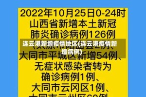 连云港新增疫情地区(连云港疫情新增病例)