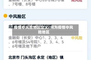 疫情中风险地区定义/何为疫情中风险地区
