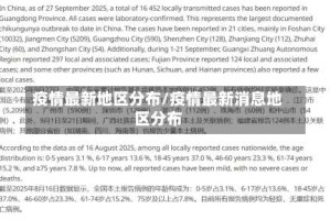疫情最新地区分布/疫情最新消息地区分布