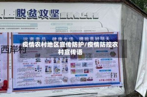 疫情农村地区宣传防护/疫情防控农村宣传语