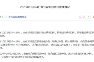 湖北省疫情最新消息︰(湖北省疫情最新情况通报)