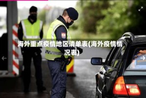 海外重点疫情地区清单表(海外疫情情况表)