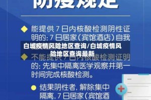 白城疫情风险地区查询/白城疫情风险地区查询最新