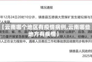 【云南哪个地区有疫情病例,云南哪些地方有疾情】