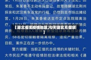 【湖北省无疫情地区,今天湖北无症状】