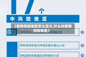 【疫情风险地区怎么定义,什么叫疫情风险地区】