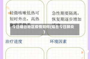 今日烟台地区疫情如何(烟台今日肺炎)
