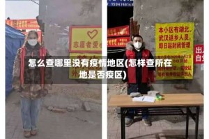 怎么查哪里没有疫情地区(怎样查所在地是否疫区)