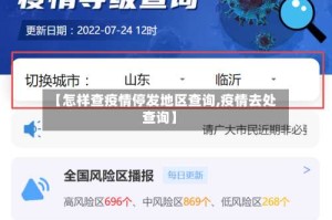 【怎样查疫情停发地区查询,疫情去处查询】