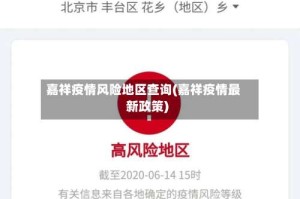 嘉祥疫情风险地区查询(嘉祥疫情最新政策)