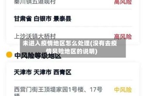 未进入疫情地区怎么处理(没有去疫情风险地区的说明)