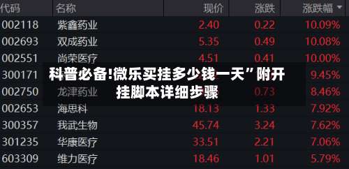 科普必备!微乐买挂多少钱一天	”附开挂脚本详细步骤-第3张图片