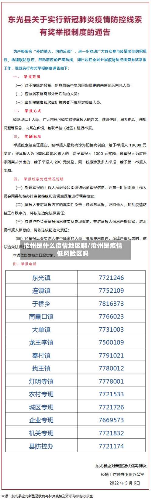 沧州是什么疫情地区啊/沧州是疫情低风险区吗-第1张图片