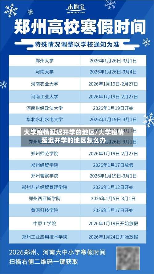 大学疫情延迟开学的地区/大学疫情延迟开学的地区怎么办-第3张图片