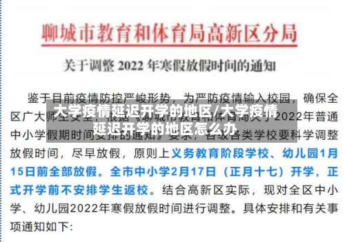 大学疫情延迟开学的地区/大学疫情延迟开学的地区怎么办-第1张图片