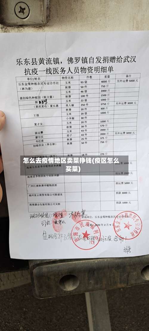 怎么去疫情地区卖菜挣钱(疫区怎么买菜)-第2张图片