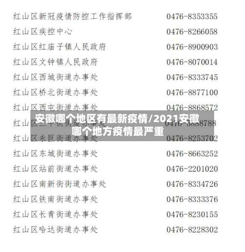 安徽哪个地区有最新疫情/2021安徽哪个地方疫情最严重-第1张图片