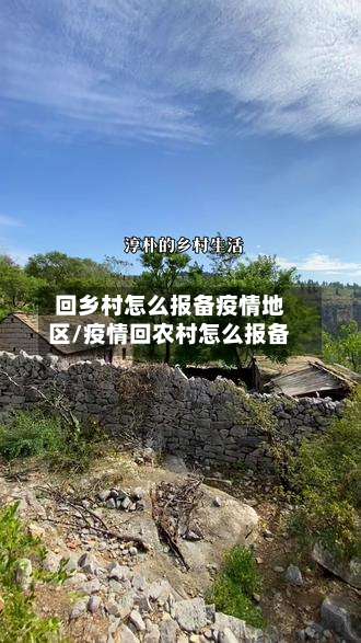回乡村怎么报备疫情地区/疫情回农村怎么报备-第3张图片