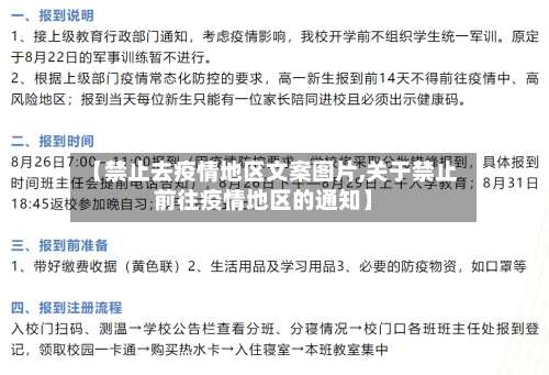 【禁止去疫情地区文案图片,关于禁止前往疫情地区的通知】-第1张图片