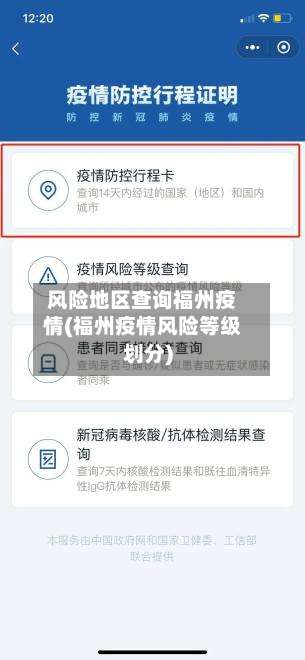 风险地区查询福州疫情(福州疫情风险等级划分)-第2张图片