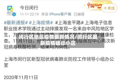 闵行区地区疫情最新情况/闵行区最新疫情确诊小区-第3张图片