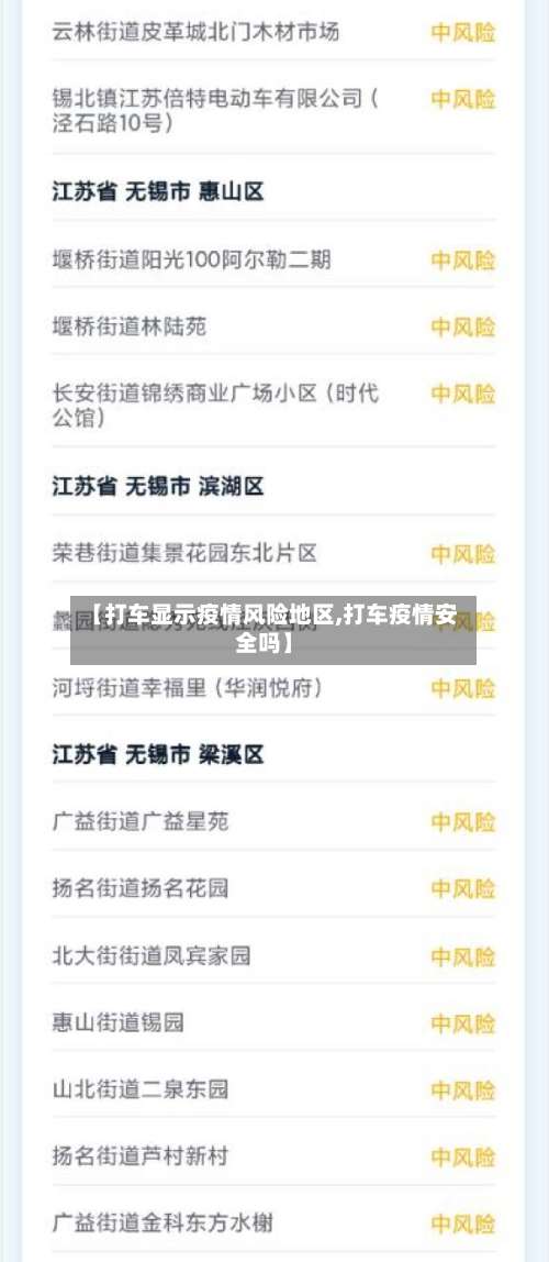 【打车显示疫情风险地区,打车疫情安全吗】-第2张图片