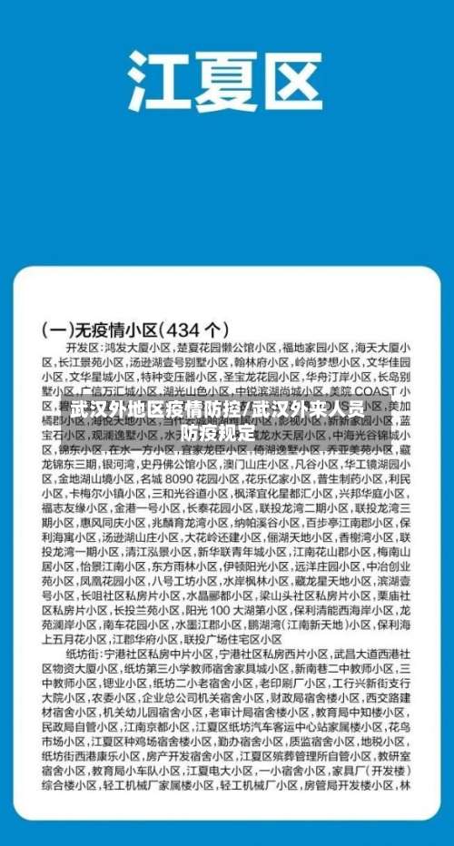 武汉外地区疫情防控/武汉外来人员防疫规定-第2张图片