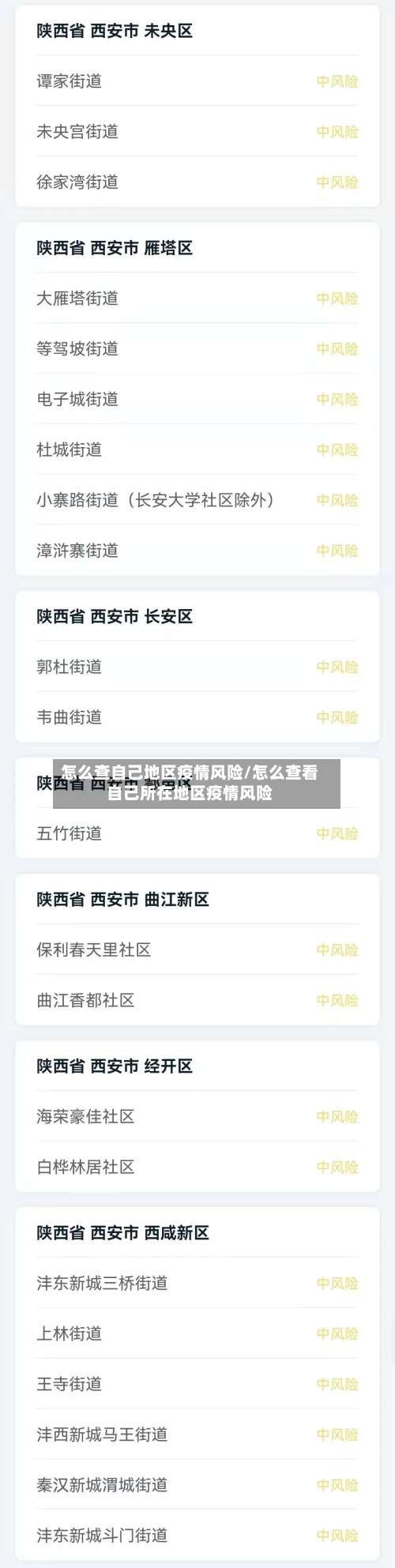 怎么查自己地区疫情风险/怎么查看自己所在地区疫情风险-第3张图片