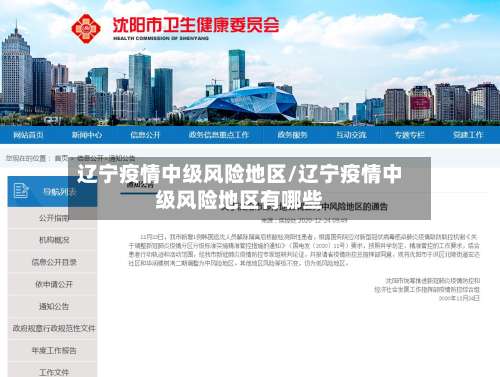 辽宁疫情中级风险地区/辽宁疫情中级风险地区有哪些-第1张图片