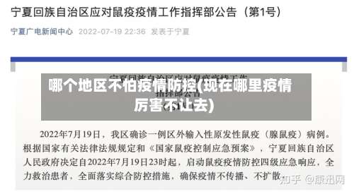 哪个地区不怕疫情防控(现在哪里疫情厉害不让去)-第2张图片