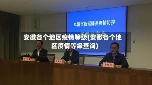 安徽各个地区疫情等级(安徽各个地区疫情等级查询)-第2张图片