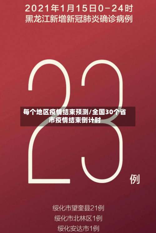 每个地区疫情结束预测/全国30个省市疫情结束倒计时-第1张图片