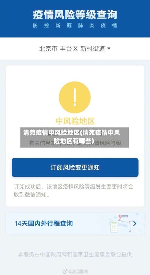 清苑疫情中风险地区(清苑疫情中风险地区有哪些)-第1张图片
