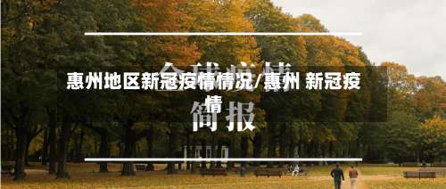 惠州地区新冠疫情情况/惠州 新冠疫情-第2张图片