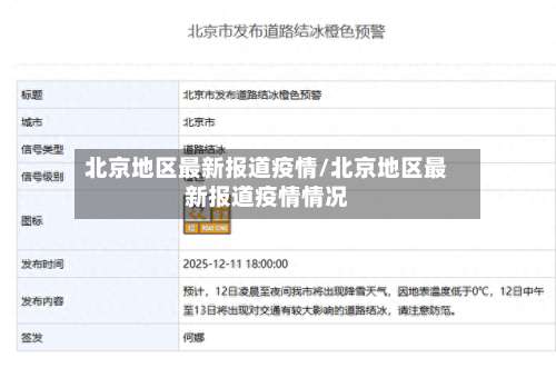 北京地区最新报道疫情/北京地区最新报道疫情情况-第1张图片